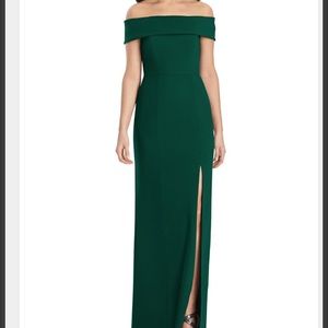Bridesmaid dress. Hunter green. Size 10. Worn once